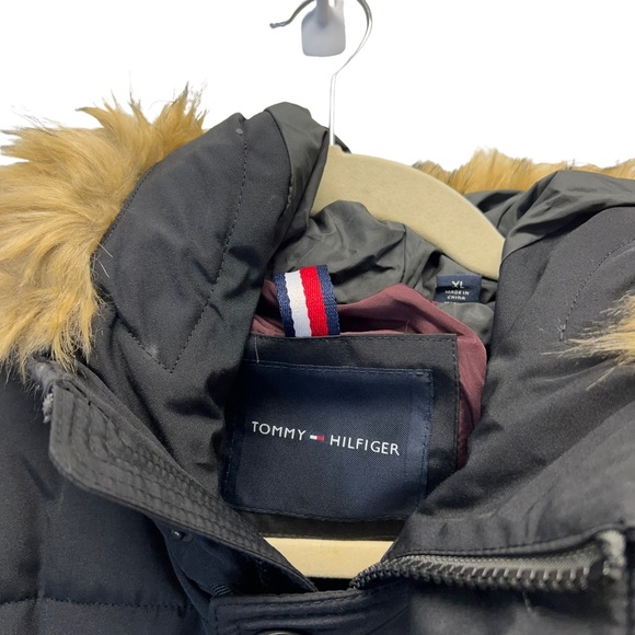 Tommy Hilfiger Long Snorkel Coat in Black - Picture 4 of 8